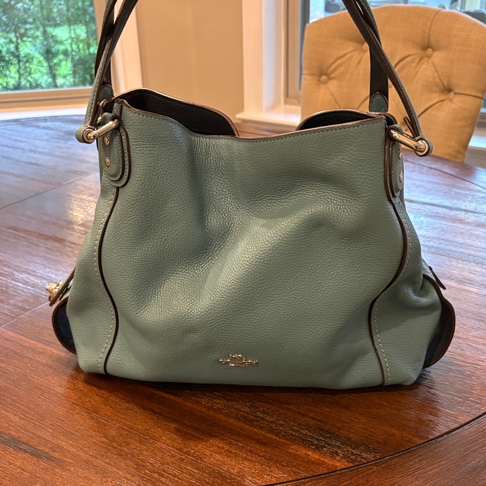 Coach Green Leather Hobo Bag - Picture 2 of 7